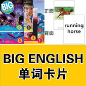 新版 English少儿英语单词塑封闪卡片小学教师学具 Big 二版 New