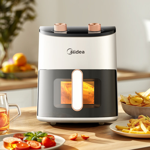 美的炎烤空气炸锅大容量智能