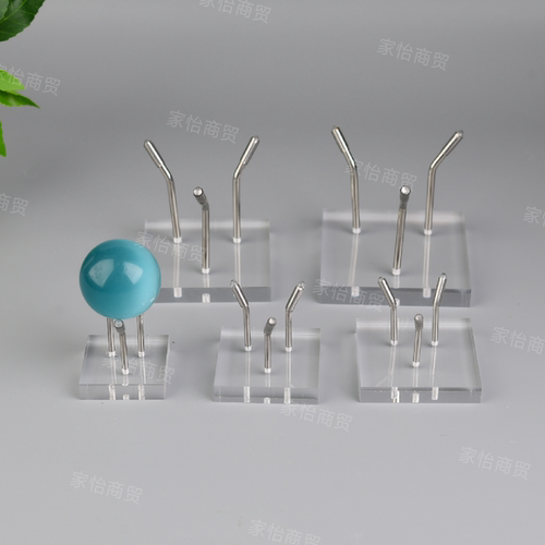 透明亚克力不锈钢三叉水晶球架