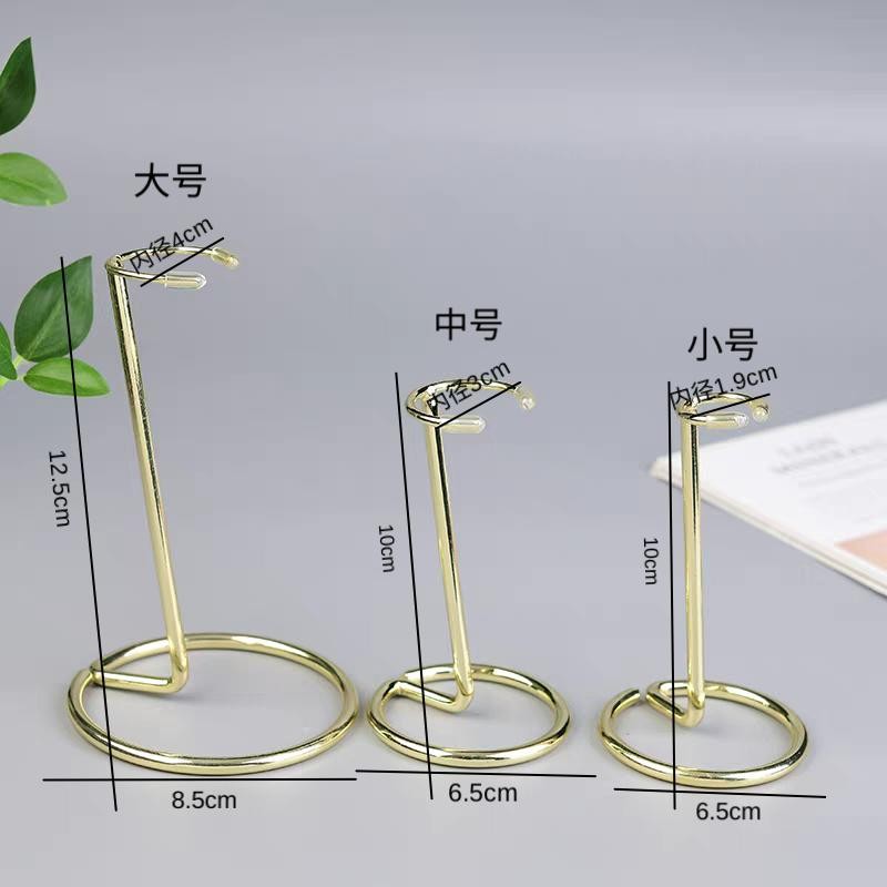 新款水晶柱原石紫水晶权杖柱子形矿标展示固定支架底座ins风成品