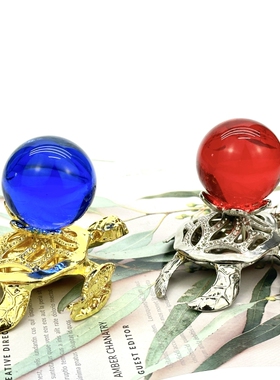 玻璃罩乌龟座摆件装饰