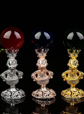 合金卡通开业新款上市唐老鸭座陶瓷球底座底托置物架球金属球托