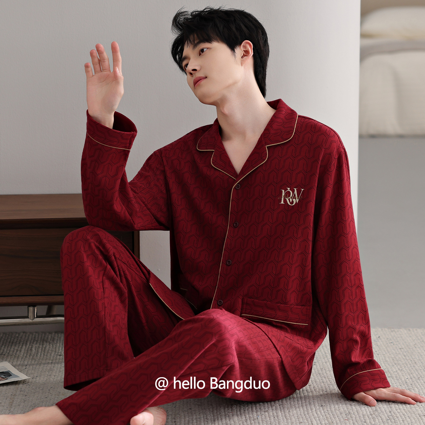 睡衣男士春秋款纯棉长袖家居服