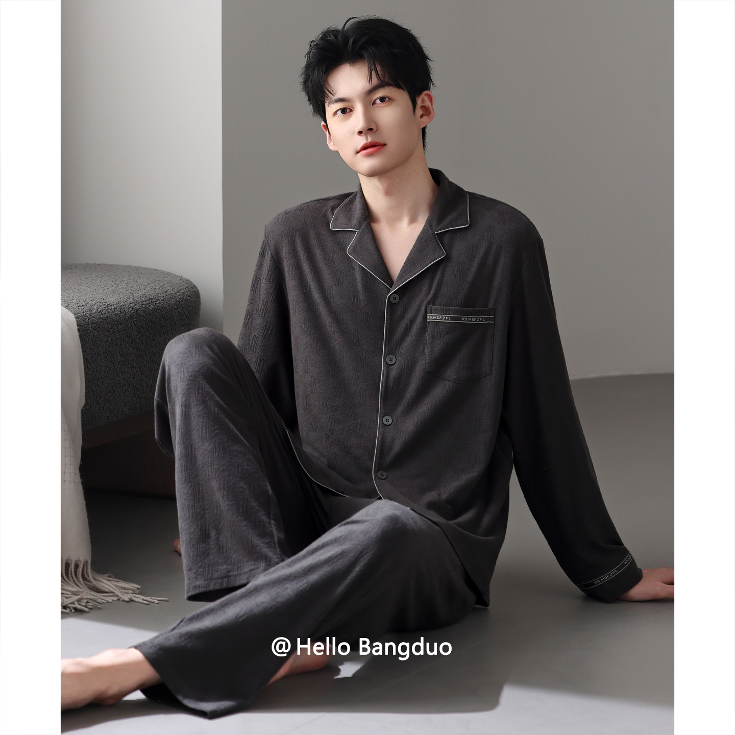 睡衣男士春秋款纯棉长袖家居服