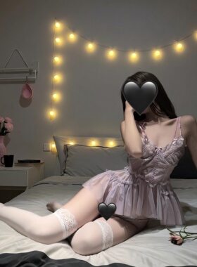 法式纯欲露背法式小胸聚拢吊带裙女纯欲蕾丝透视战袍女装内衣套装