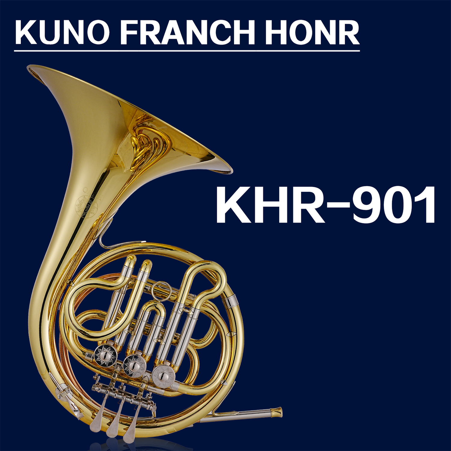 KUNO九野圆号乐器四键黄铜材质