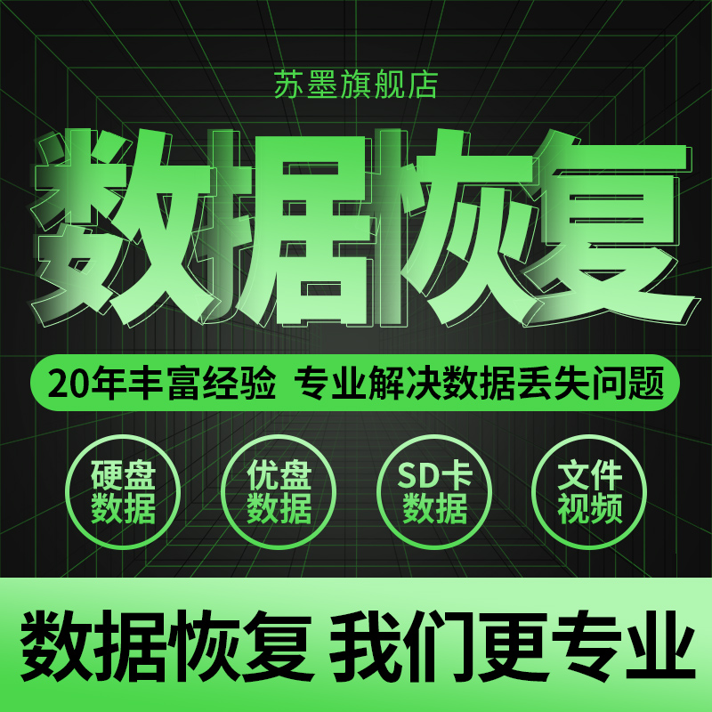 机械移动硬盘修复优盘相机内存sd卡电脑文件照片误删数据恢复远程 本地化生活服务 数据恢复 原图主图