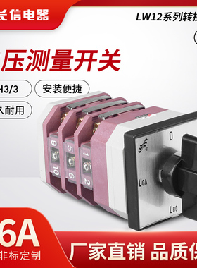 长信LW12-16 YH3/3三相电压转换测量检测9.6912.3万能转换开关