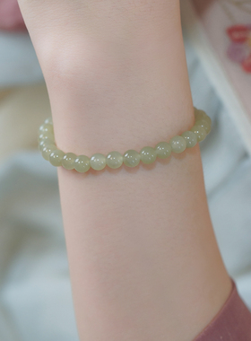 新中式古风气质和田玉手串叠戴优雅清冷感手链手环高级感女50886