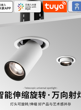 已接入米家智能射灯LED涂鸦调光调色拉伸可调角度客厅家用象鼻灯