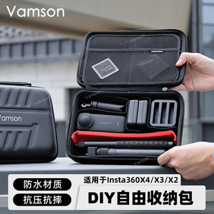 DIY自由收纳包适用影石Insta360X4/X3/X2全景拍摄配件主机包便携