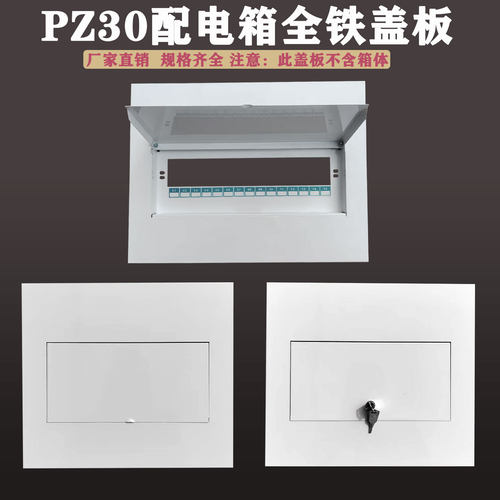 全铁PZ30配电箱盖板带锁6-40回路