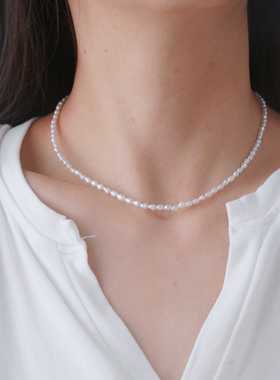 淡水极光keshi小珍珠3-3.5mm S925银