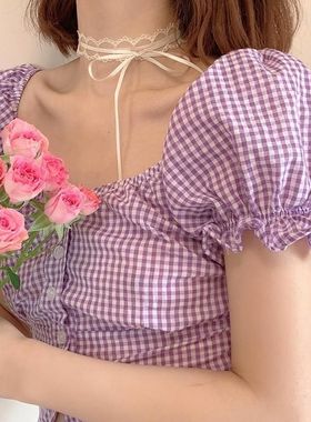 项链女蝴蝶结颈链2024新款仙女黑白蕾丝系带颈带Choker短款锁骨链