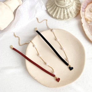 爱心怦然心动珍珠颈链