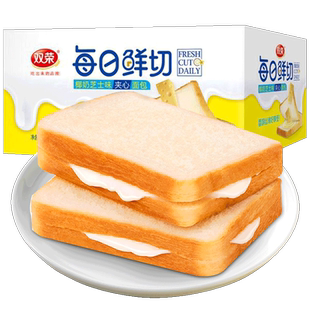 双荣切片吐司夹心面包2kg乳酸菌面包早餐芝士蛋糕网红休闲零食