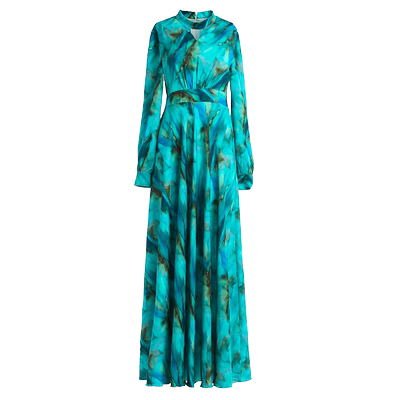 绿慕优雅淑女大摆长裙