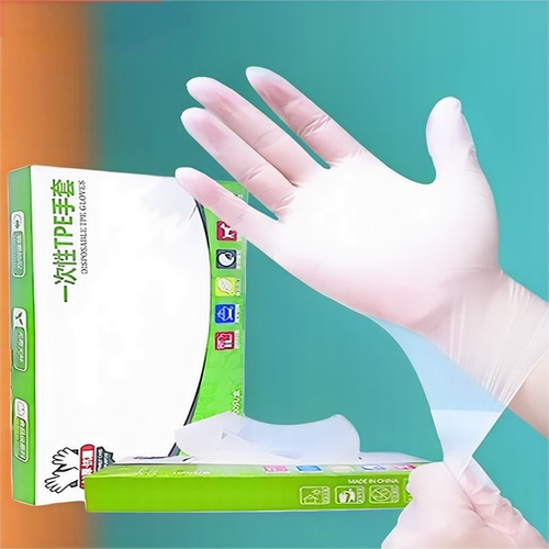 一次性pe手套加厚食品级餐饮塑料薄膜透明耐用手套防油