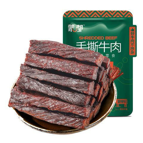 蒙都内蒙牛肉干手撕风干牛肉干原味散称大袋装厂家直销特产小吃