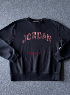 NIKE耐克 JORDAN 男子加绒针织休闲运动卫衣 FV7461-010