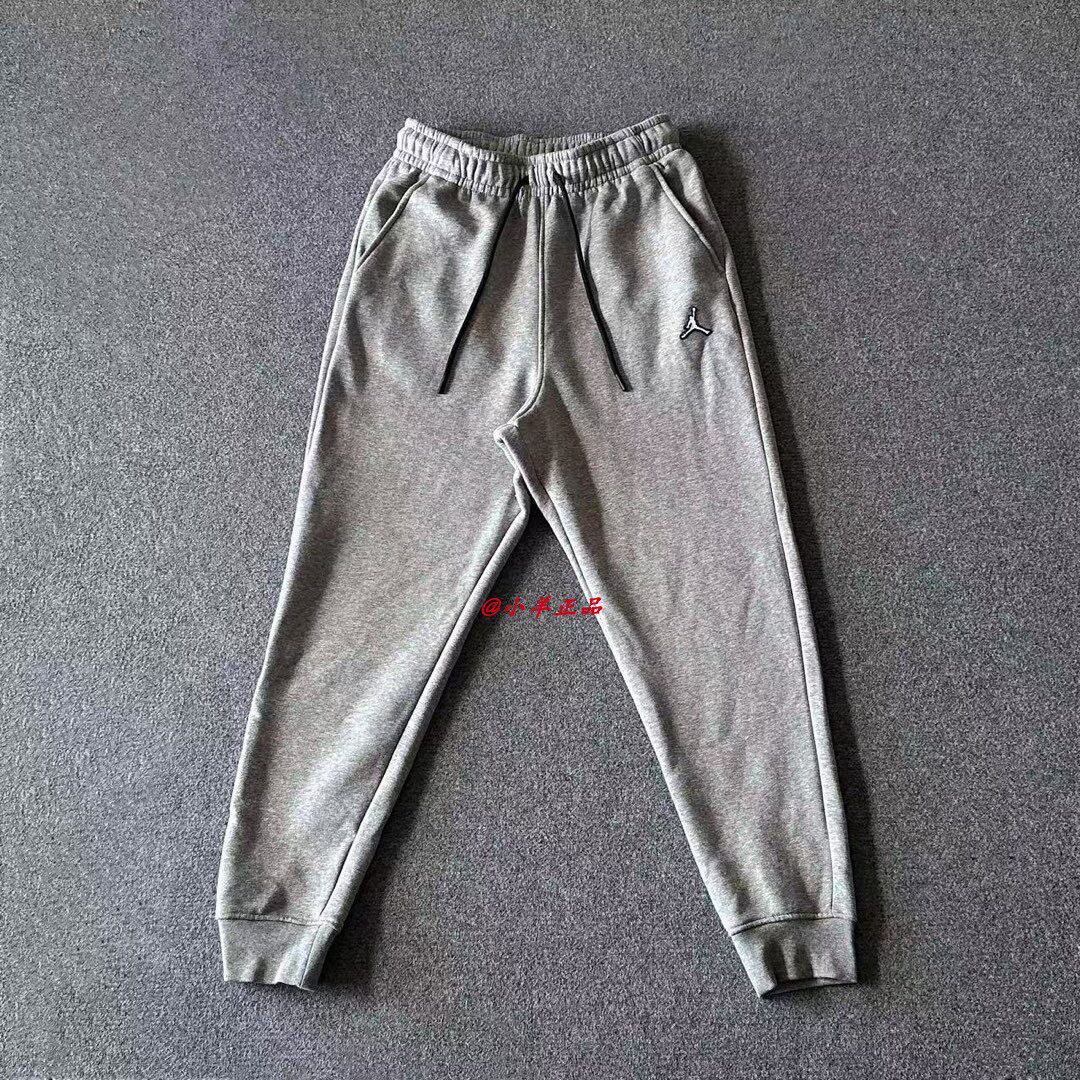 NIKE耐克 JORDAN男加绒保暖篮球针织休闲收口长裤 DQ7341-091