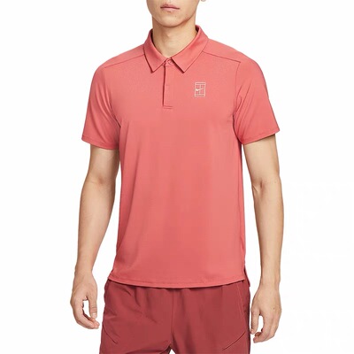 NIKE耐克正品夏季男士轻盈透气翻领网球运动短袖FZ6908-655