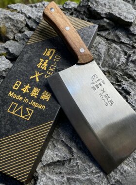 日本进口特大型砍骨刀斩骨刀剁碎大骨头牛羊猪鸡鸭鹅高硬度炮弹钢