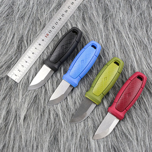 冒险家红黑客小莫拉户外小直刀便携露营高硬度锋利撬生蚝野营工具