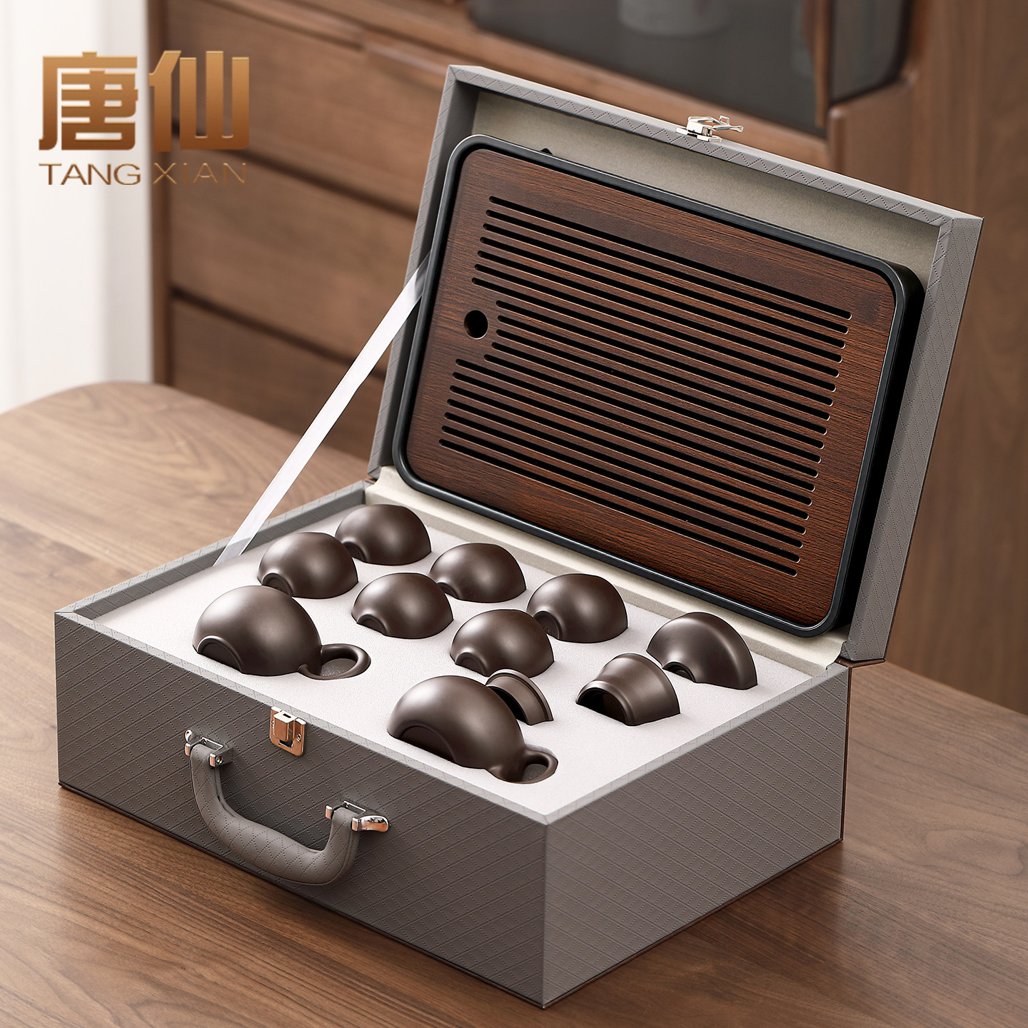 唐仙紫砂壶茶具套组2026新款功夫泡茶乔迁生日实用礼物高端送长辈