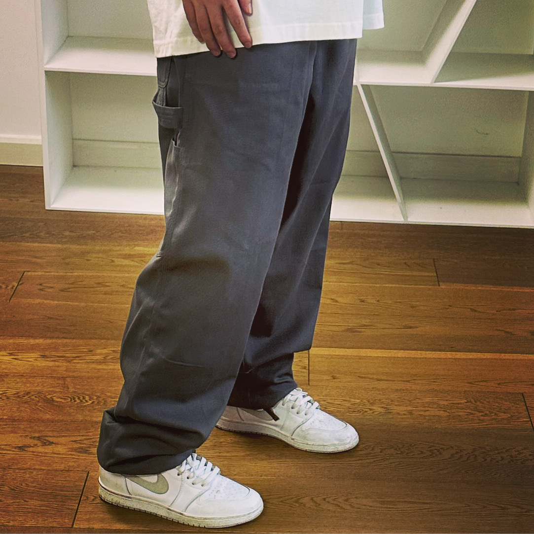 BTTJOB长裤直筒潮牌反向扣工装裤