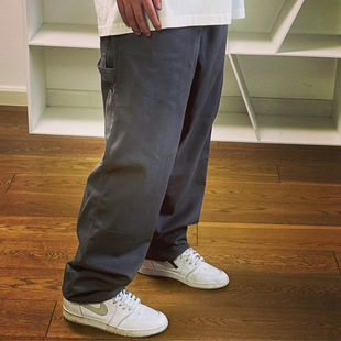 BTTJOB Single Knee Pants 冷灰色斜纹工装纯棉基础裤