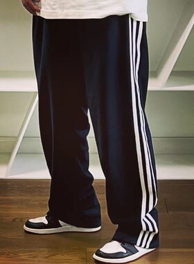 BTTJOB x STRIPED SWEATPANTS x 多边形织带运动裤