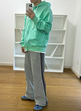 BTTJOB LIONEL Light Linen Hoodie陈冠希薄荷绿卫衣350G纯棉帽衫