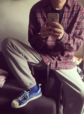 BTTJOB#陈冠希 x 潮牌衬衣 #KZK 复古红格子衬衫 仓石一树操刀