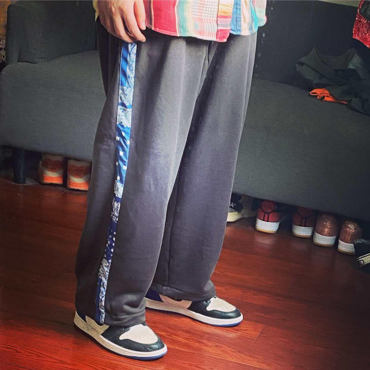 BTTJOB Side cashew Sweatpants x 侧边全腰果乱花运动裤卫裤纯棉,男装,卫裤,淘宝优惠券,粉丝福利购,淘宝优惠卷