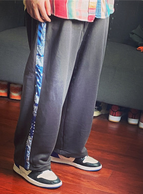 BTTJOB Side cashew Sweatpants x 侧边全腰果乱花运动裤卫裤纯棉