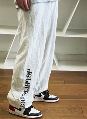 BTTJOB x Black Dogs Joggers Sweatpants纯棉燕麦灰小脚运动裤