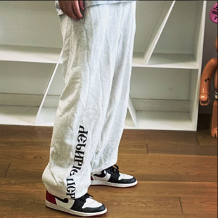 BTTJOB x Black Dogs Joggers Sweatpants纯棉燕麦灰小脚运动裤
