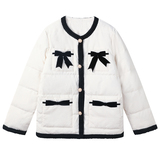 现货22秋冬蝴蝶结小香风羽绒服178/909/P228/K338，女装羽绒服，浙宝180A