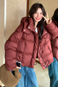 新款现货！90白鸭绒连帽羽绒服立领浙宝180A/货号M052/P325/K498图片
