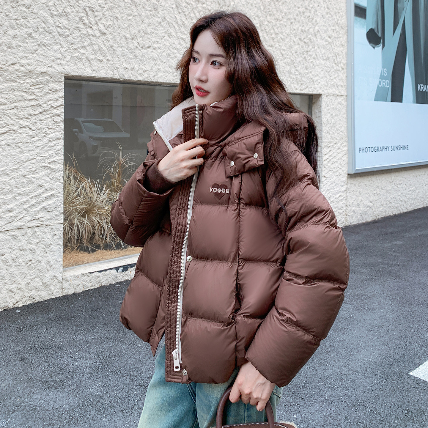 新款现货！90白鸭绒连帽羽绒服浙宝180A/货号M019/P310/K458,女装羽绒服,浙宝180A