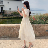 现货！25年新款泡泡袖高腰连衣裙浙宝180A/货号1921/p135控198，女装连衣裙，浙宝180A