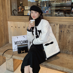 现货22秋冬蝴蝶结小香风羽绒服    178/909/P228/K338图片