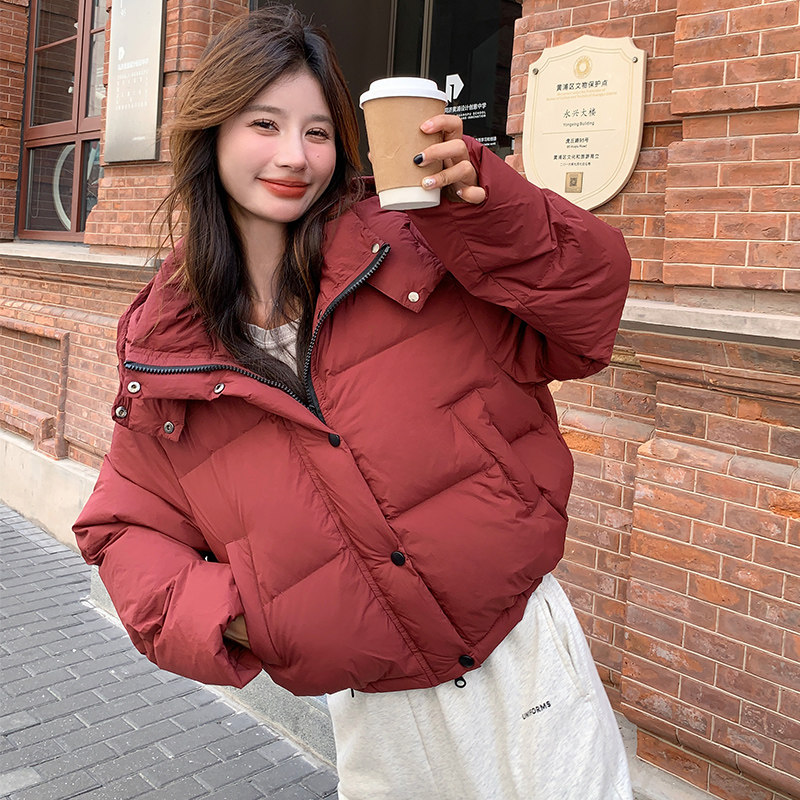 新款现货！小个子短款连帽羽绒服女浙宝180A/货号1829/p255控358图片