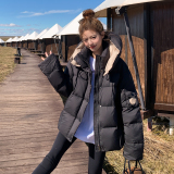 新款现货！韩版90白鸭绒连帽羽绒服浙宝180A/货号M018/P310/K458，女装羽绒服，浙宝180A