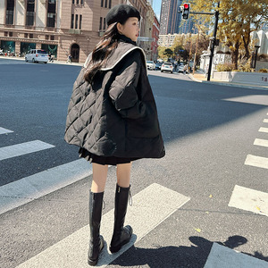 2022年新款韩版休闲海军领羽绒服 178/1802/P220/K328图片