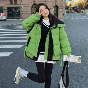 韩系黑色短款羽绒服女冬2022年新款时尚高端洋气版型好看加厚外套图片