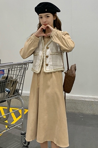 新款！24年新款小香风马甲连衣裙浙宝180A/货号8890/p168控228图片