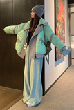 新款现货！23冬季新西装领拼接羽绒服/货号8865/p220控338，女装羽绒服，浙宝180A