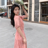 现货！24年修身显瘦气质V领连衣裙女浙宝180A/货号8001/p115控168，女装连衣裙，浙宝180A
